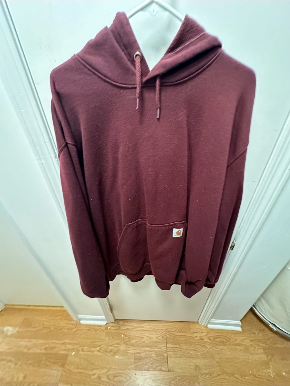 Carhartt Men's Burgundy Pullover Hoodie